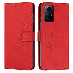 Funda de Cuero Cartera con Soporte Carcasa Y03X para Xiaomi Redmi Note 12S Rojo