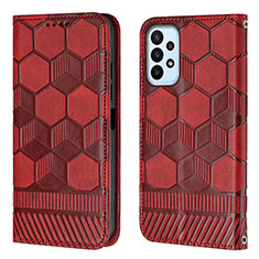 Funda de Cuero Cartera con Soporte Carcasa Y04B para Samsung Galaxy A23 4G Rojo