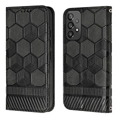 Funda de Cuero Cartera con Soporte Carcasa Y04B para Samsung Galaxy A73 5G Negro