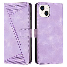 Funda de Cuero Cartera con Soporte Carcasa Y04X para Apple iPhone 13 Morado