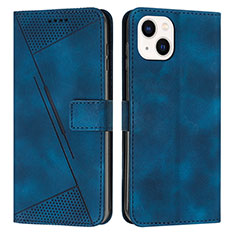 Funda de Cuero Cartera con Soporte Carcasa Y04X para Apple iPhone 14 Azul