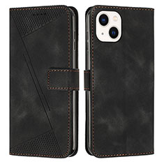 Funda de Cuero Cartera con Soporte Carcasa Y04X para Apple iPhone 14 Plus Negro