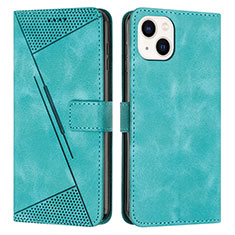 Funda de Cuero Cartera con Soporte Carcasa Y04X para Apple iPhone 14 Plus Verde