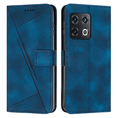 Funda de Cuero Cartera con Soporte Carcasa Y04X para OnePlus 10 Pro 5G Azul