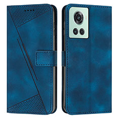 Funda de Cuero Cartera con Soporte Carcasa Y04X para OnePlus 10R 5G Azul