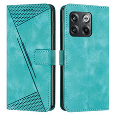 Funda de Cuero Cartera con Soporte Carcasa Y04X para OnePlus 10T 5G Verde