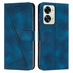 Funda de Cuero Cartera con Soporte Carcasa Y04X para OnePlus Nord 2T 5G Azul