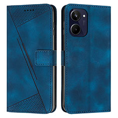 Funda de Cuero Cartera con Soporte Carcasa Y04X para Realme 10 4G Azul