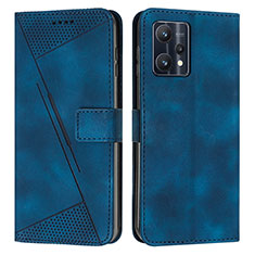 Funda de Cuero Cartera con Soporte Carcasa Y04X para Realme 9 Pro 5G Azul