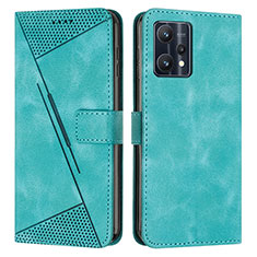 Funda de Cuero Cartera con Soporte Carcasa Y04X para Realme 9 Pro 5G Verde