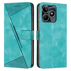 Funda de Cuero Cartera con Soporte Carcasa Y04X para Realme C51 Verde