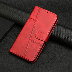 Funda de Cuero Cartera con Soporte Carcasa Y04X para Samsung Galaxy A03s Rojo