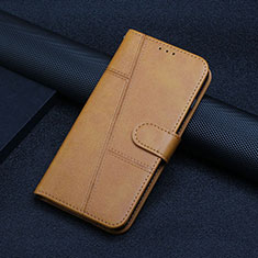 Funda de Cuero Cartera con Soporte Carcasa Y04X para Xiaomi Poco F5 5G Marron Claro