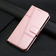 Funda de Cuero Cartera con Soporte Carcasa Y04X para Xiaomi Poco F5 5G Oro Rosa