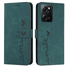 Funda de Cuero Cartera con Soporte Carcasa Y04X para Xiaomi Redmi Note 12 Pro Speed 5G Verde