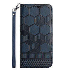 Funda de Cuero Cartera con Soporte Carcasa Y05B para Samsung Galaxy A03s Azul