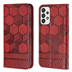 Funda de Cuero Cartera con Soporte Carcasa Y05B para Samsung Galaxy A53 5G Rojo