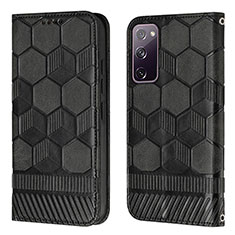 Funda de Cuero Cartera con Soporte Carcasa Y05B para Samsung Galaxy S20 FE 5G Negro