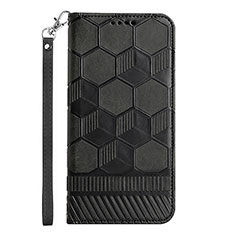 Funda de Cuero Cartera con Soporte Carcasa Y06B para Samsung Galaxy A12 Negro