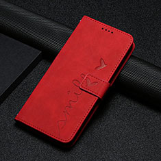 Funda de Cuero Cartera con Soporte Carcasa Y06X para Xiaomi Redmi 12 4G Rojo