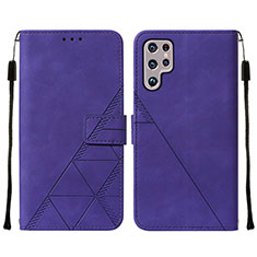 Funda de Cuero Cartera con Soporte Carcasa Y07B para Samsung Galaxy S23 Ultra 5G Morado