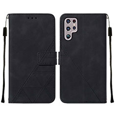 Funda de Cuero Cartera con Soporte Carcasa Y07B para Samsung Galaxy S23 Ultra 5G Negro