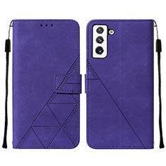 Funda de Cuero Cartera con Soporte Carcasa Y07B para Samsung Galaxy S24 Plus 5G Morado