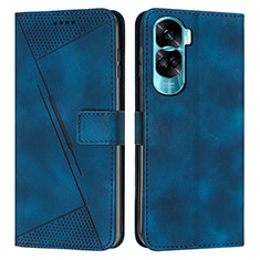 Funda de Cuero Cartera con Soporte Carcasa Y07X para Huawei Honor 90 Lite 5G Azul