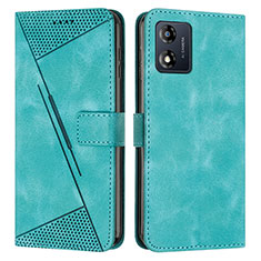 Funda de Cuero Cartera con Soporte Carcasa Y07X para Motorola Moto E13 Verde