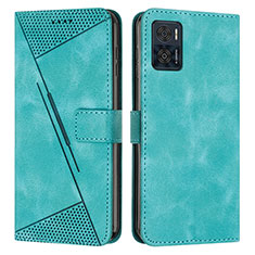 Funda de Cuero Cartera con Soporte Carcasa Y07X para Motorola Moto E22i Verde