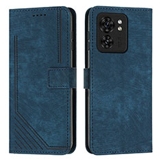 Funda de Cuero Cartera con Soporte Carcasa Y07X para Motorola Moto Edge (2023) 5G Azul