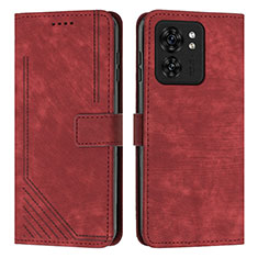 Funda de Cuero Cartera con Soporte Carcasa Y07X para Motorola Moto Edge (2023) 5G Rojo