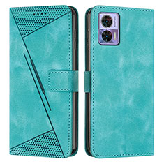 Funda de Cuero Cartera con Soporte Carcasa Y07X para Motorola Moto Edge 30 Neo 5G Verde