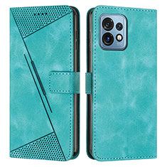 Funda de Cuero Cartera con Soporte Carcasa Y07X para Motorola Moto Edge Plus (2023) 5G Verde