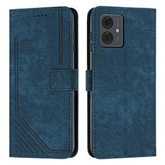 Funda de Cuero Cartera con Soporte Carcasa Y07X para Motorola Moto G14 Azul