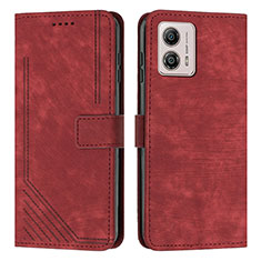 Funda de Cuero Cartera con Soporte Carcasa Y07X para Motorola Moto G53j 5G Rojo