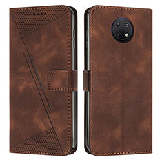 Funda de Cuero Cartera con Soporte Carcasa Y07X para Nokia G10 Marron