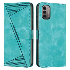 Funda de Cuero Cartera con Soporte Carcasa Y07X para Nokia G11 Verde