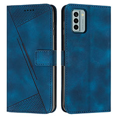 Funda de Cuero Cartera con Soporte Carcasa Y07X para Nokia G22 Azul