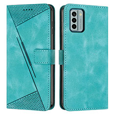 Funda de Cuero Cartera con Soporte Carcasa Y07X para Nokia G22 Verde