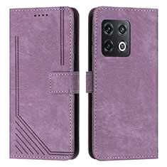 Funda de Cuero Cartera con Soporte Carcasa Y07X para OnePlus 10 Pro 5G Morado