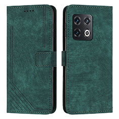 Funda de Cuero Cartera con Soporte Carcasa Y07X para OnePlus 10 Pro 5G Verde