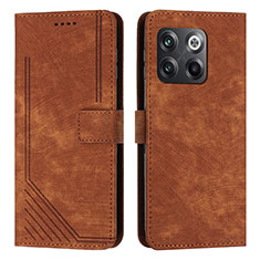 Funda de Cuero Cartera con Soporte Carcasa Y07X para OnePlus 10T 5G Marron