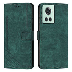 Funda de Cuero Cartera con Soporte Carcasa Y07X para OnePlus Ace 5G Verde