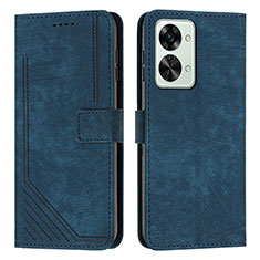 Funda de Cuero Cartera con Soporte Carcasa Y07X para OnePlus Nord 2T 5G Azul