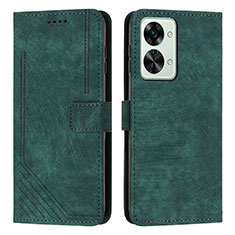 Funda de Cuero Cartera con Soporte Carcasa Y07X para OnePlus Nord 2T 5G Verde