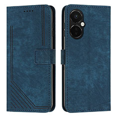 Funda de Cuero Cartera con Soporte Carcasa Y07X para OnePlus Nord CE 3 5G Azul