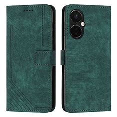 Funda de Cuero Cartera con Soporte Carcasa Y07X para OnePlus Nord CE 3 Lite 5G Verde