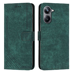 Funda de Cuero Cartera con Soporte Carcasa Y07X para Realme 10 Pro 5G Verde