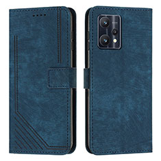 Funda de Cuero Cartera con Soporte Carcasa Y07X para Realme 9 5G Azul